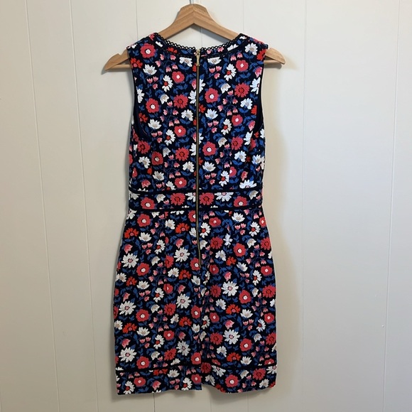 Kate Spade New York Shore Thing Daisy Jacquard Sheath Mini Dress Crochet Inlay 4 - Picture 12 of 13